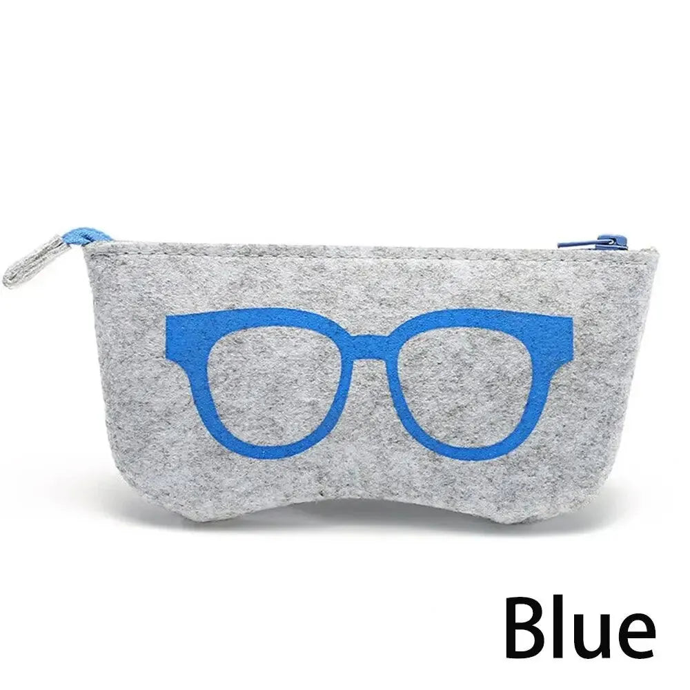 Protector Storage Portable Eye Glasses Bag Sunglasses Case Zipper Pouch Felt Box Leedoar