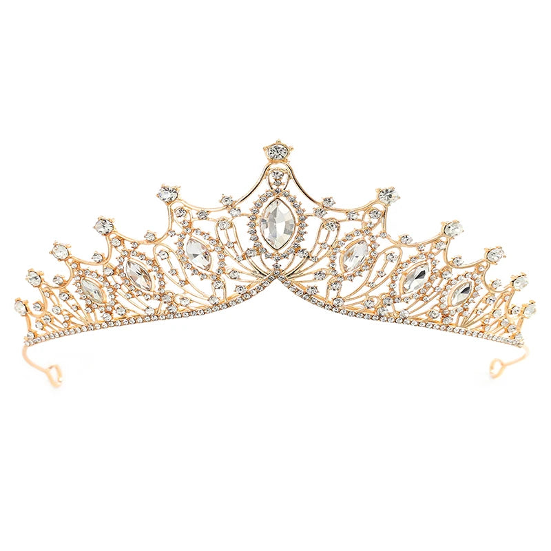 Queen Crowns for Women Pageant Crown with Combs Princess Crown for Girls Crystal Rhinestones Tiara Headband Tiara Comb Tiara