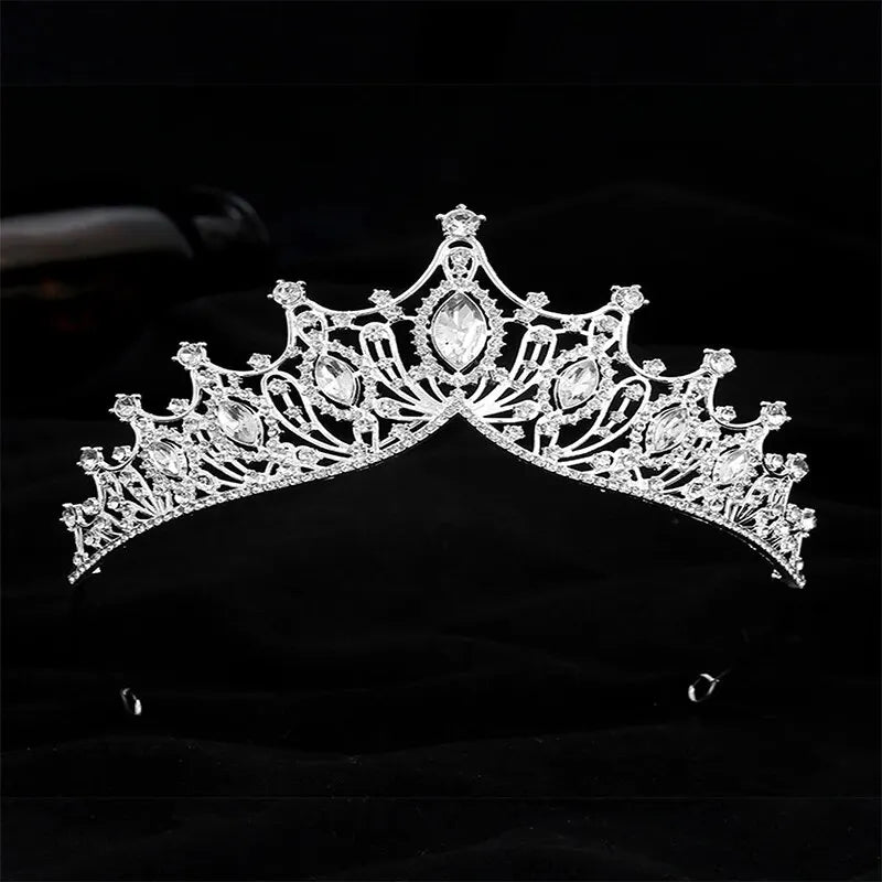 Queen Crowns for Women Pageant Crown with Combs Princess Crown for Girls Crystal Rhinestones Tiara Headband Tiara Comb Tiara