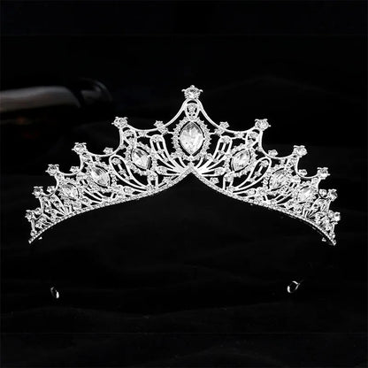 Coronas de reina para mujeres Corona de desfile con peines Corona de princesa para niñas Tiara de diamantes de imitación de cristal Diadema Tiara Peine Tiara 