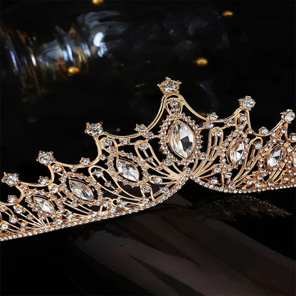 Coroas de Rainha para Mulheres Coroa de Concurso com Pentes Coroa de Princesa para Meninas Cristal Strass Tiara Faixa de Cabeça Tiara Pente Tiara 