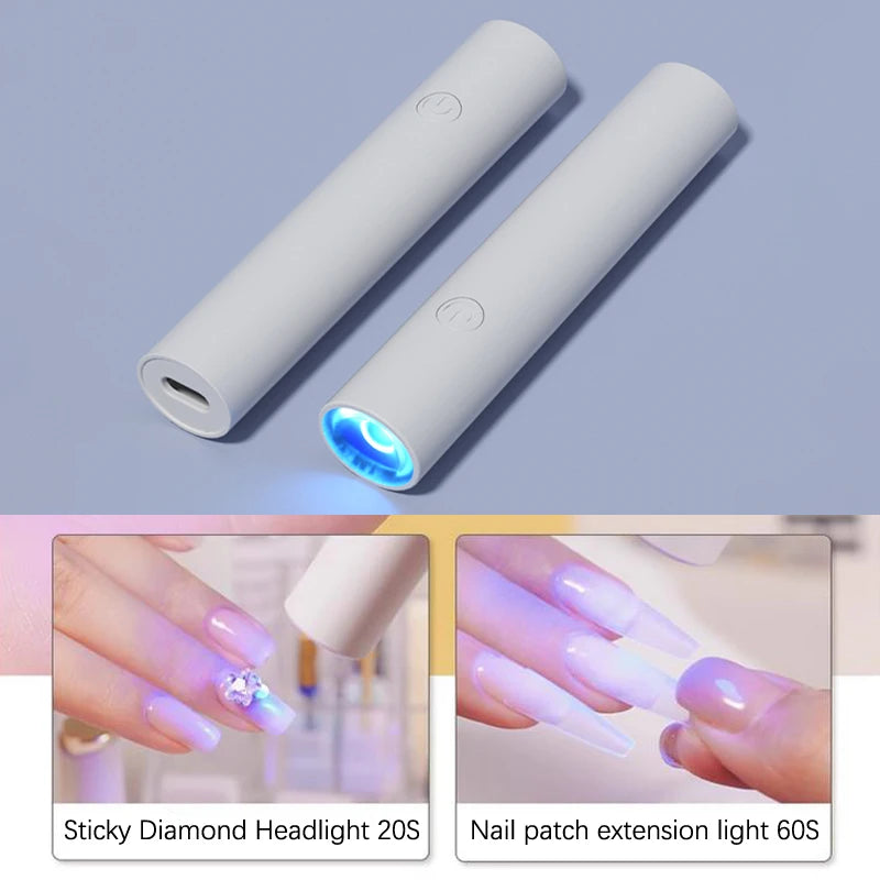 Quick Dry Nail Phototherapy Machine UV LEDs 3W Gel Polish Nail Dryer Lamp Manicure Tool Rechargeable Salon Equipment Leedoar