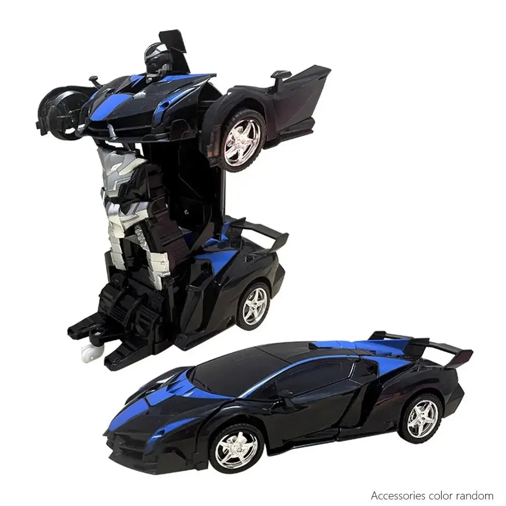 RC Car Transformation Robots Sports Vehicle Model Drift Car Toys Cool Deformation Car Christmas Birthday Gifts for Boys Girls Leedoar