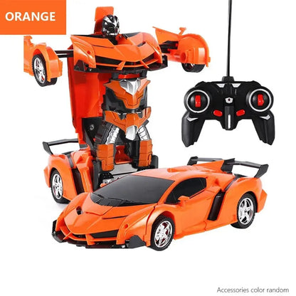 RC Car Transformation Robots Sports Vehicle Model Drift Car Toys Cool Deformation Car Christmas Birthday Gifts for Boys Girls Leedoar