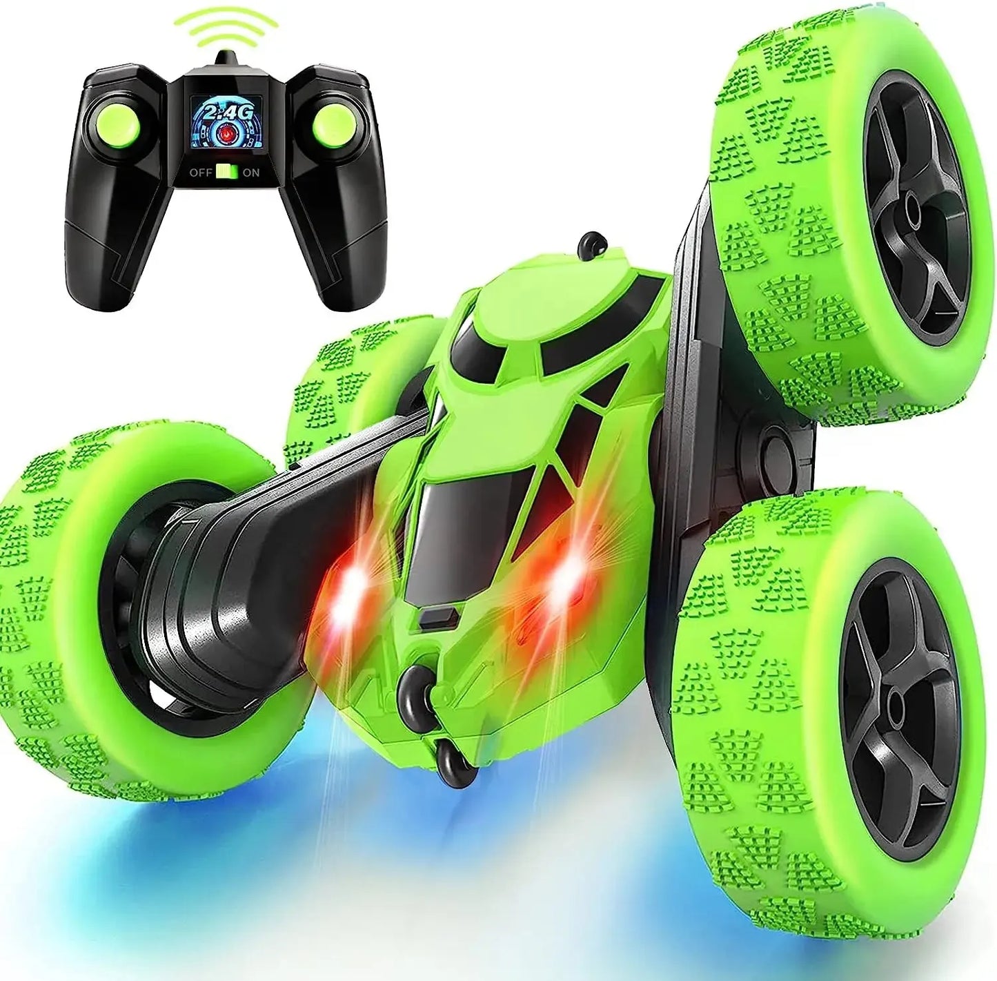 RC Stunt Car Children Double Sided Flip 2.4G Remote Control 360 Deree Rotation Off Road Drift RC Car Gifts For Kids Adults Boys Leedoar