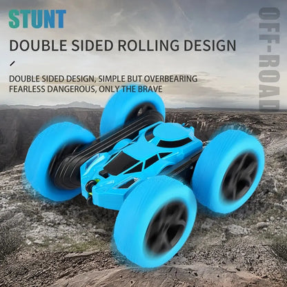 RC Stunt Car Children Double Sided Flip 2.4G Remote Control 360 Deree Rotation Off Road Drift RC Car Gifts For Kids Adults Boys Leedoar