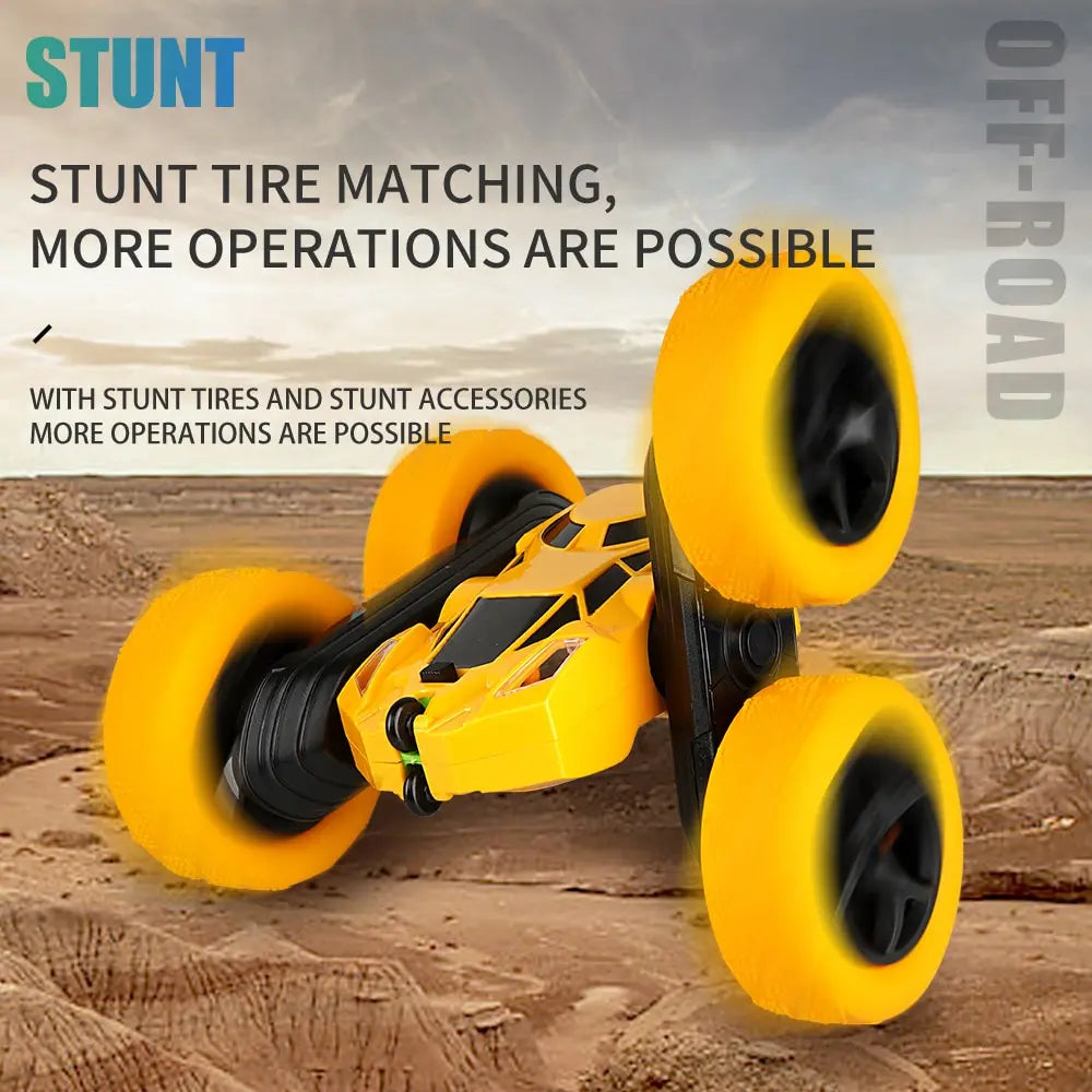 RC Stunt Car Children Double Sided Flip 2.4G Remote Control 360 Deree Rotation Off Road Drift RC Car Gifts For Kids Adults Boys Leedoar