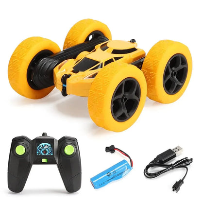 RC Stunt Car Children Double Sided Flip 2.4G Remote Control 360 Deree Rotation Off Road Drift RC Car Gifts For Kids Adults Boys Leedoar