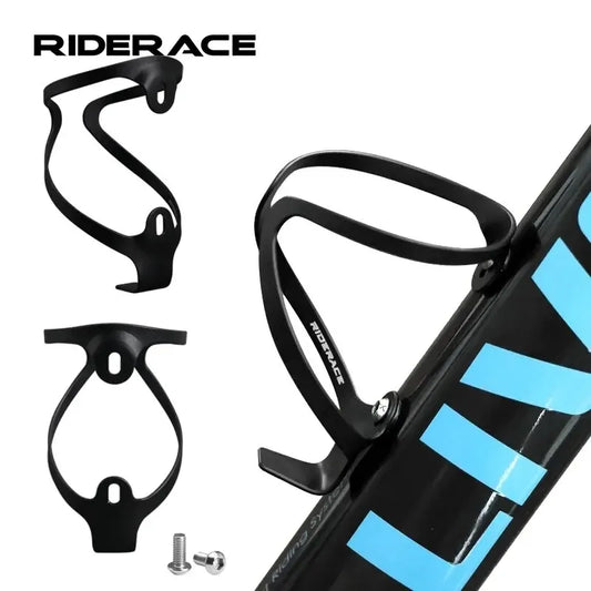 RIDERACE - Portabotellas ultraligero de aleación de aluminio para bicicleta de montaña o carretera, soporte para hervidor de agua, accesorios para ciclismo 