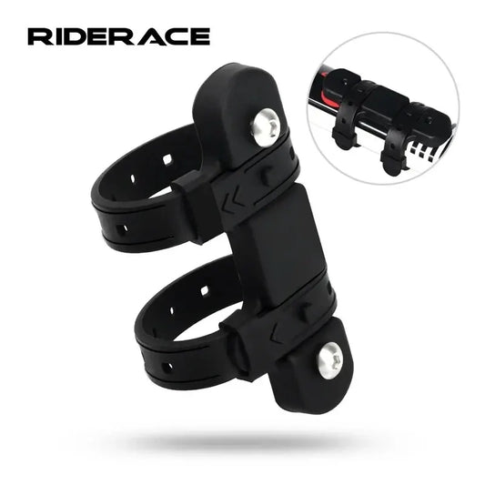 Adaptador de suporte para garrafa de água de bicicleta RIDERACE Bandagem de gel de silicone para gaiola de chaleira Alça de suporte de instalação de quadro de garfo de espigão de selim Adaptador 