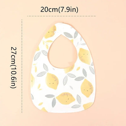 Random 3pcs Baby Bibs Burp Cloths Bibs Soft Cotton Adjustable Bib U Shape Newborn Feeding Bibs Infants Saliva Towel Leedoar