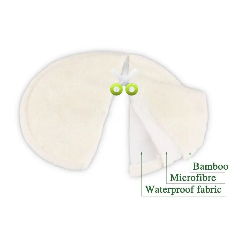 Rayon Made from Bamboo Nursing Breast Pads Washable & Reusable Breastfeeding Nursing Pads Leedoar