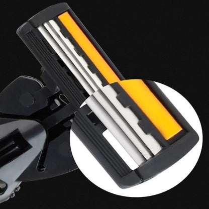 Razor Triple Blade 1 Razor Stand 19 Heads Washable Scratch Resistant Design Durable Razor Blade Portable Sharp Razor