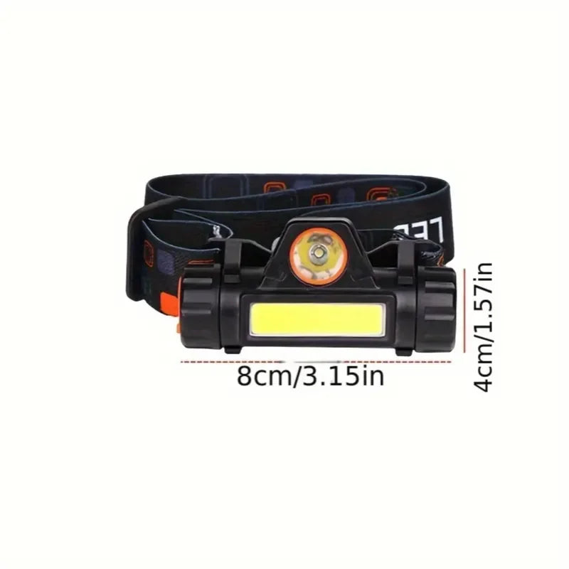 Rechargeable COB LED USB Headlamp Strong Magnetic Powerful Headlight Super Bright Waterproof Head Torch For Outdoor Fishing Leedoar