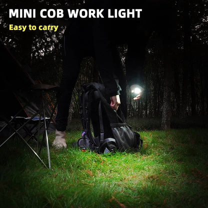 Linterna LED MINI recargable, luz de trabajo, llavero, lámpara de camping, fácil de transportar, múltiples modos de iluminación, material impermeable 