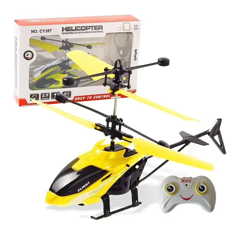 Rechargeable Mini RC Drone Remote Control Safe Fall Resistant RC Helicopters Drone Toys Induction Hovering Children Toys Leedoar