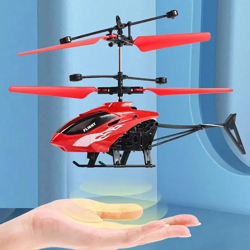 Rechargeable Mini RC Drone Remote Control Safe Fall Resistant RC Helicopters Drone Toys Induction Hovering Children Toys Leedoar