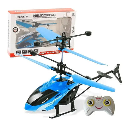 Rechargeable Mini RC Drone Remote Control Safe Fall Resistant RC Helicopters Drone Toys Induction Hovering Children Toys Leedoar