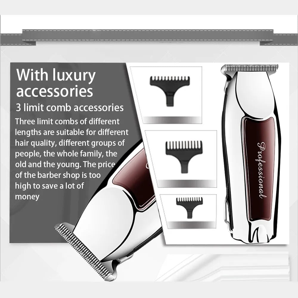 Rechargeable cordless hair trimmer for men grooming professional electric hair clipper beard hair cutting machine edge Leedoar