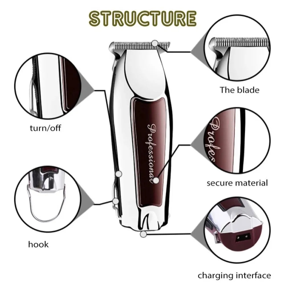 Rechargeable cordless hair trimmer for men grooming professional electric hair clipper beard hair cutting machine edge Leedoar