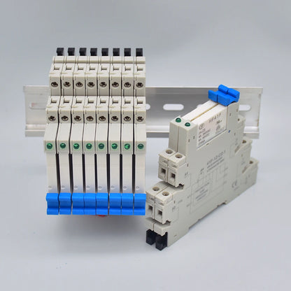 Relé Utra Delgado/SSR de alta frecuencia, montaje DIN con LED 6A 1CO, 41F-1Z-C2-1, piezas, 5V, 12V, 24V, 1 HF41-F-24-ZS Leedoar