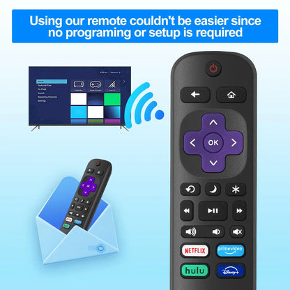 Controles remotos de TV de substituição para TV Roku, controle remoto infravermelho SOMENTE para TV, NÃO para outros dispositivos Roku