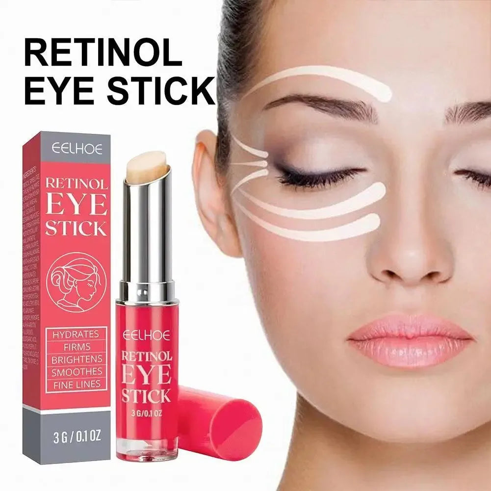 Crema para ojos con retinol que aclara las ojeras y reafirma la piel. Suero reparador instantáneo para ojos en barra para mujeres. Cuidado de ojos para mujeres