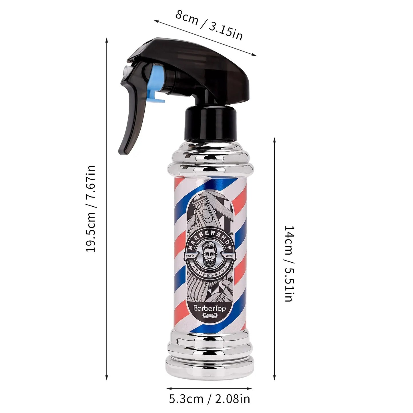 Retro Hairdressing Spray Bottle Refillable Bottles Continuous Mist Watering Can Portable Salon Barber Water Sprayer Leedoar