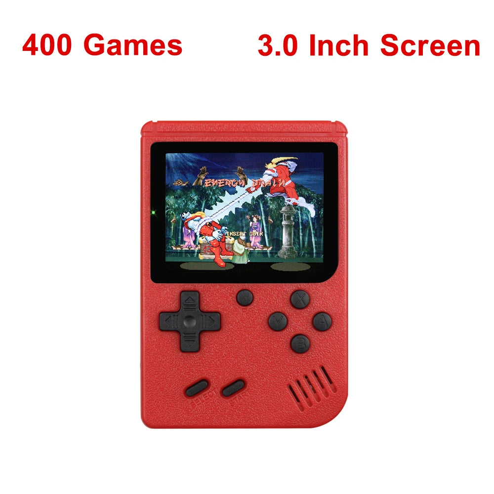 Retro Portable Mini Handheld Video Game Console 8-Bit 3.0 Inch Color LCD Kids Color Game Player Built-in 500 games Leedoar