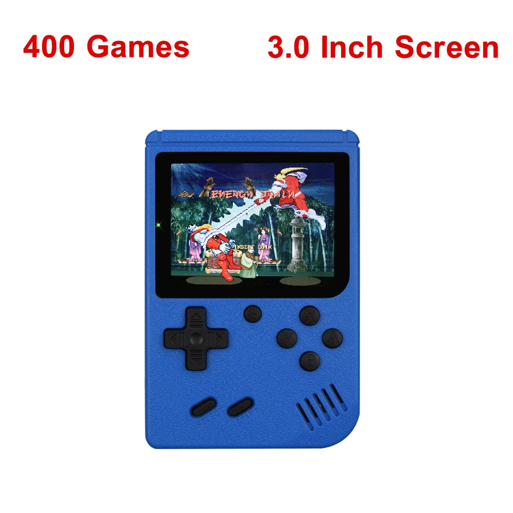 Retro Portable Mini Handheld Video Game Console 8-Bit 3.0 Inch Color LCD Kids Color Game Player Built-in 500 games Leedoar