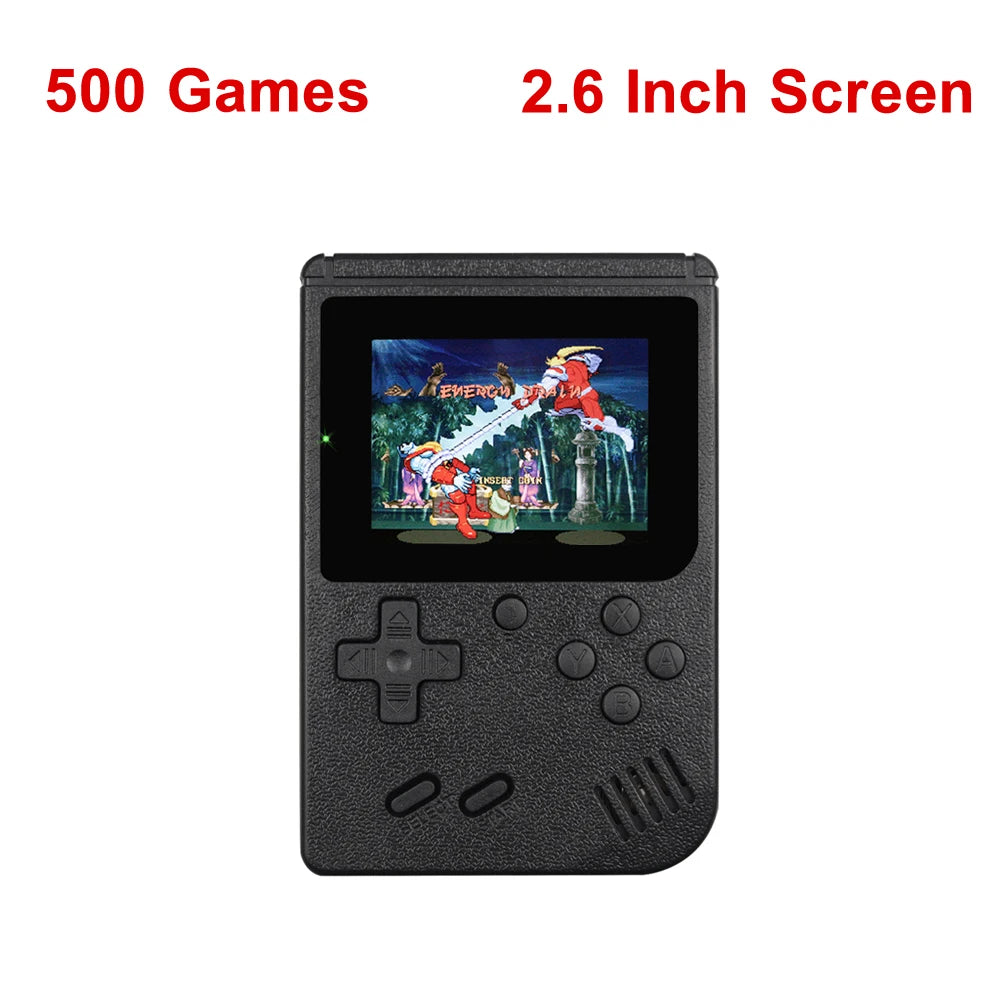 Retro Portable Mini Handheld Video Game Console 8-Bit 3.0 Inch Color LCD Kids Color Game Player Built-in 500 games Leedoar