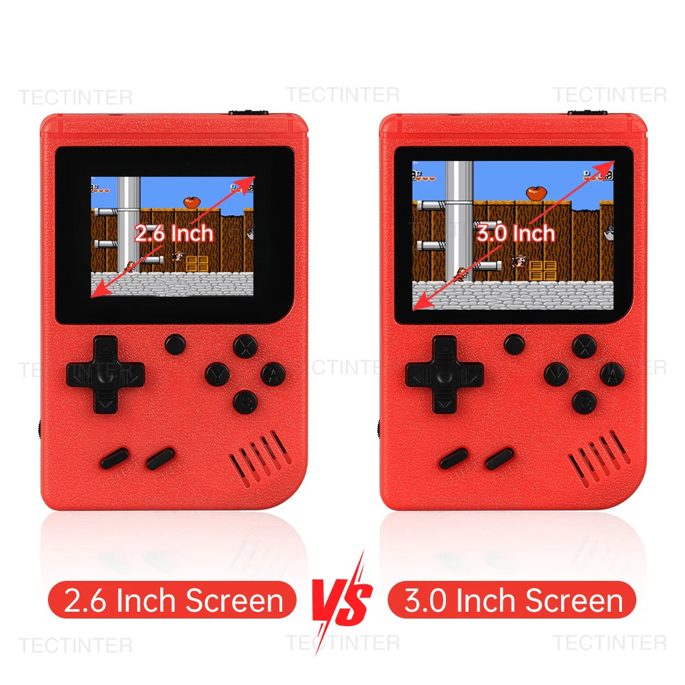 Retro Portable Mini Handheld Video Game Console 8-Bit 3.0 Inch Color LCD Kids Color Game Player Built-in 500 games Leedoar