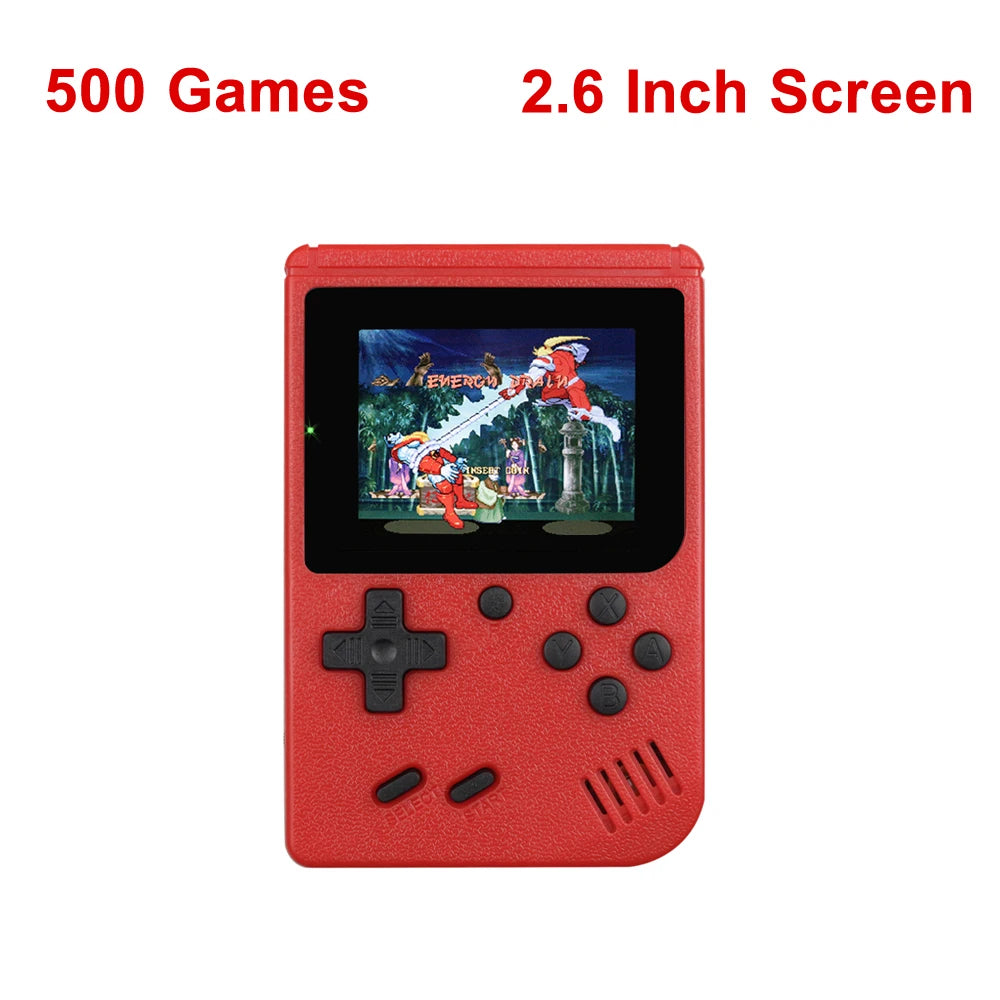 Retro Portable Mini Handheld Video Game Console 8-Bit 3.0 Inch Color LCD Kids Color Game Player Built-in 500 games Leedoar