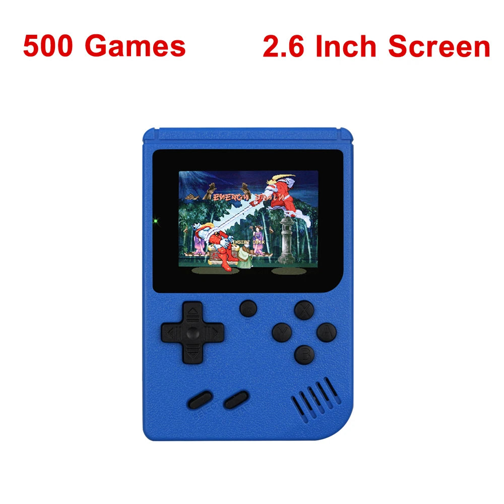 Retro Portable Mini Handheld Video Game Console 8-Bit 3.0 Inch Color LCD Kids Color Game Player Built-in 500 games Leedoar