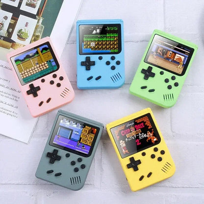 Retro portátil mini console de videogame portátil 8 bits 3,0 polegadas LCD colorido para crianças, reprodutor de jogos colorido integrado com 500 jogos 