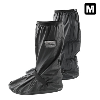 Capa de chuva para sapatos de motocicleta reutilizável, scooter, dirt bike, antiderrapante, protetores de botas, unissex, protetores de sapatos de bicicleta para dias chuvosos e com neve 