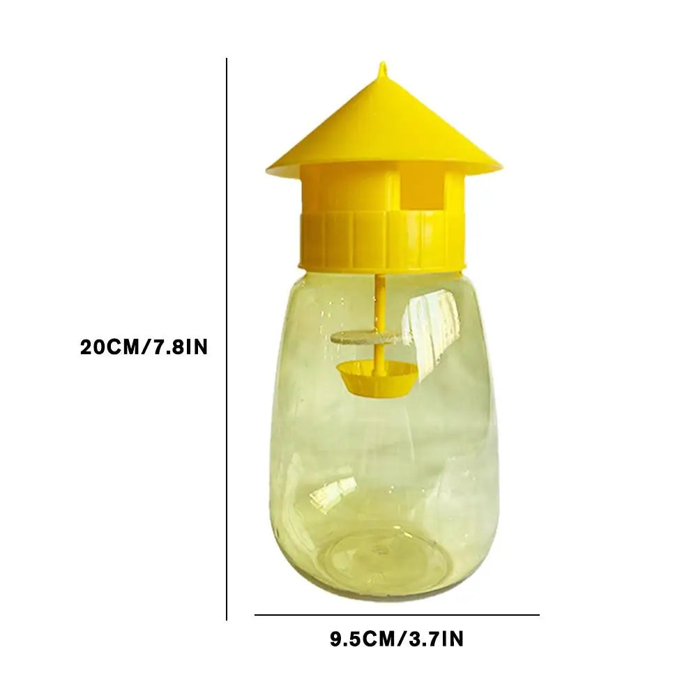 Reusable Plastic Fruit Fly Catcher Trap Bottle Bait Lure Insect Pest Four Hole Fruit Fly Trap Leedoar