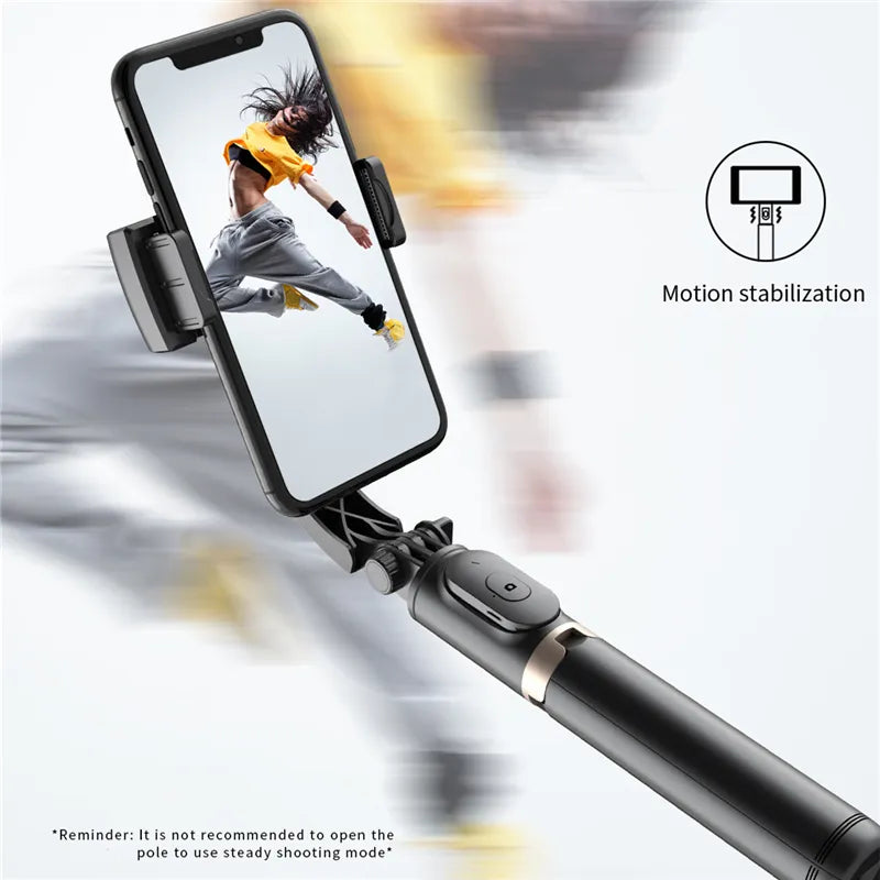 Roreta 2023 NUEVO estabilizador de cardán Selfie Stick trípode inalámbrico plegable con obturador Bluetooth Monopod para IOS Android 