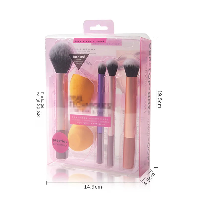 Rt1997 Makeup Brush Set 1786 Pieces Portable Beauty Blender Amazon Exclusive Cosmetic Brushes Suit Leedoar