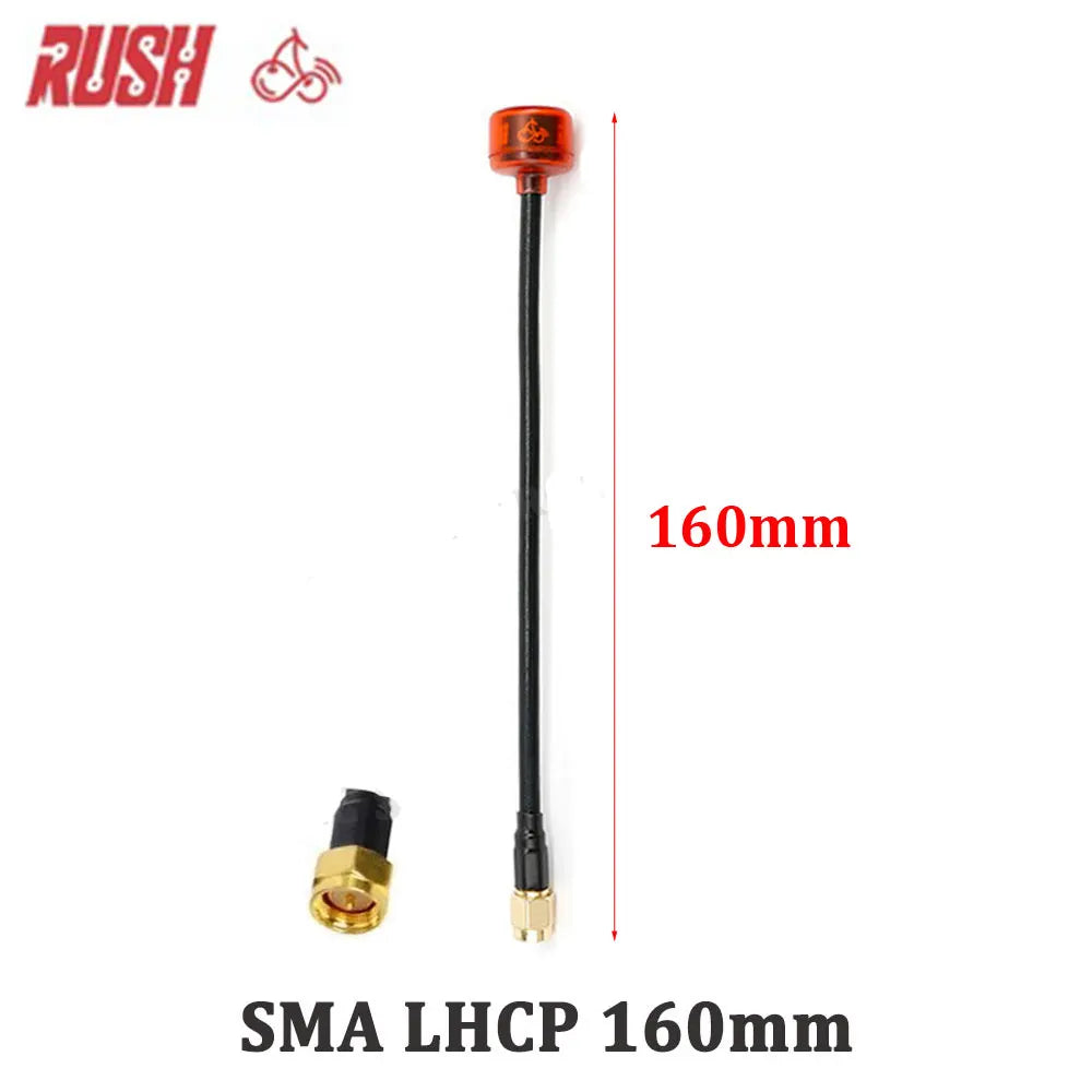 Rush Cherry FPV 5.8G Antena LHCP RHCP SMA UFL IPEX Adaptador de conector de antena de corrida de longo alcance para FPV Quadcopter Racing Drone 