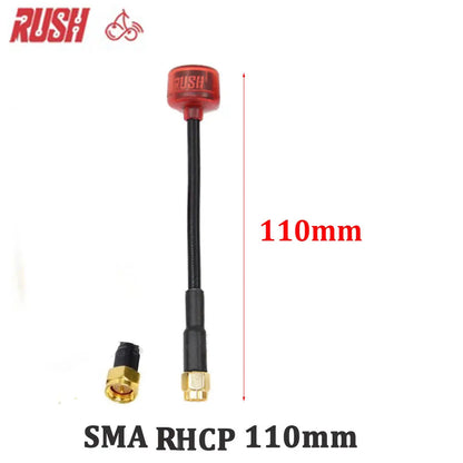 Rush Cherry FPV 5.8G Antena LHCP RHCP SMA UFL IPEX Adaptador de conector de antena de corrida de longo alcance para FPV Quadcopter Racing Drone 