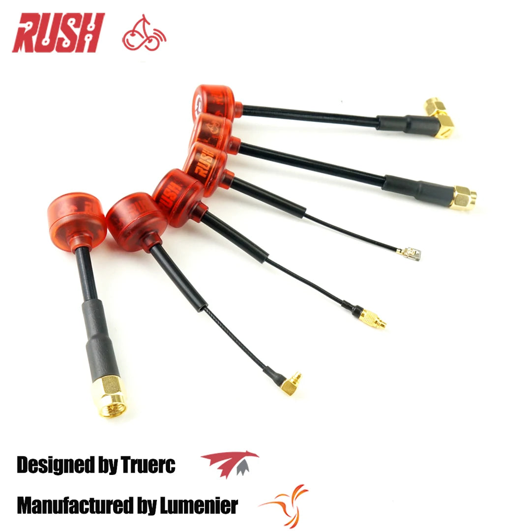 Rush Cherry FPV 5.8G Antena LHCP RHCP SMA UFL IPEX Adaptador de conector de antena de corrida de longo alcance para FPV Quadcopter Racing Drone 