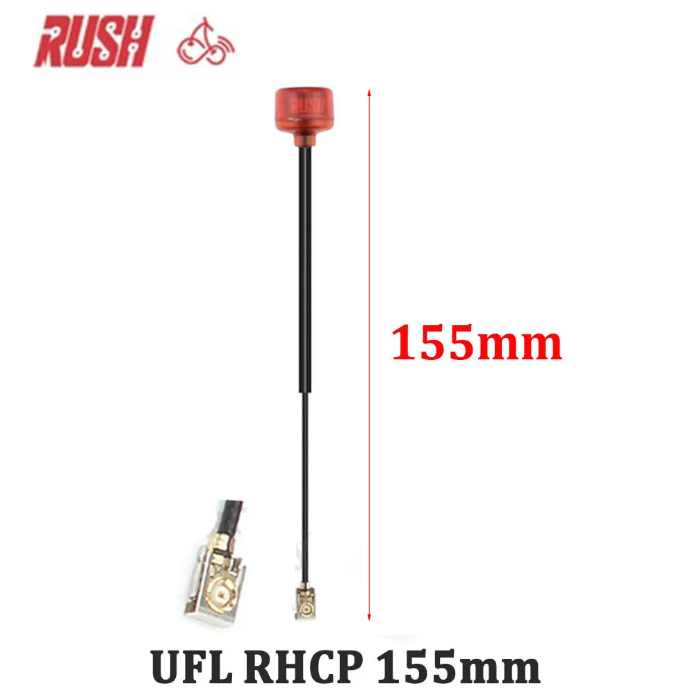 Rush Cherry FPV 5.8G Antena LHCP RHCP SMA UFL IPEX Adaptador de conector de antena de corrida de longo alcance para FPV Quadcopter Racing Drone 