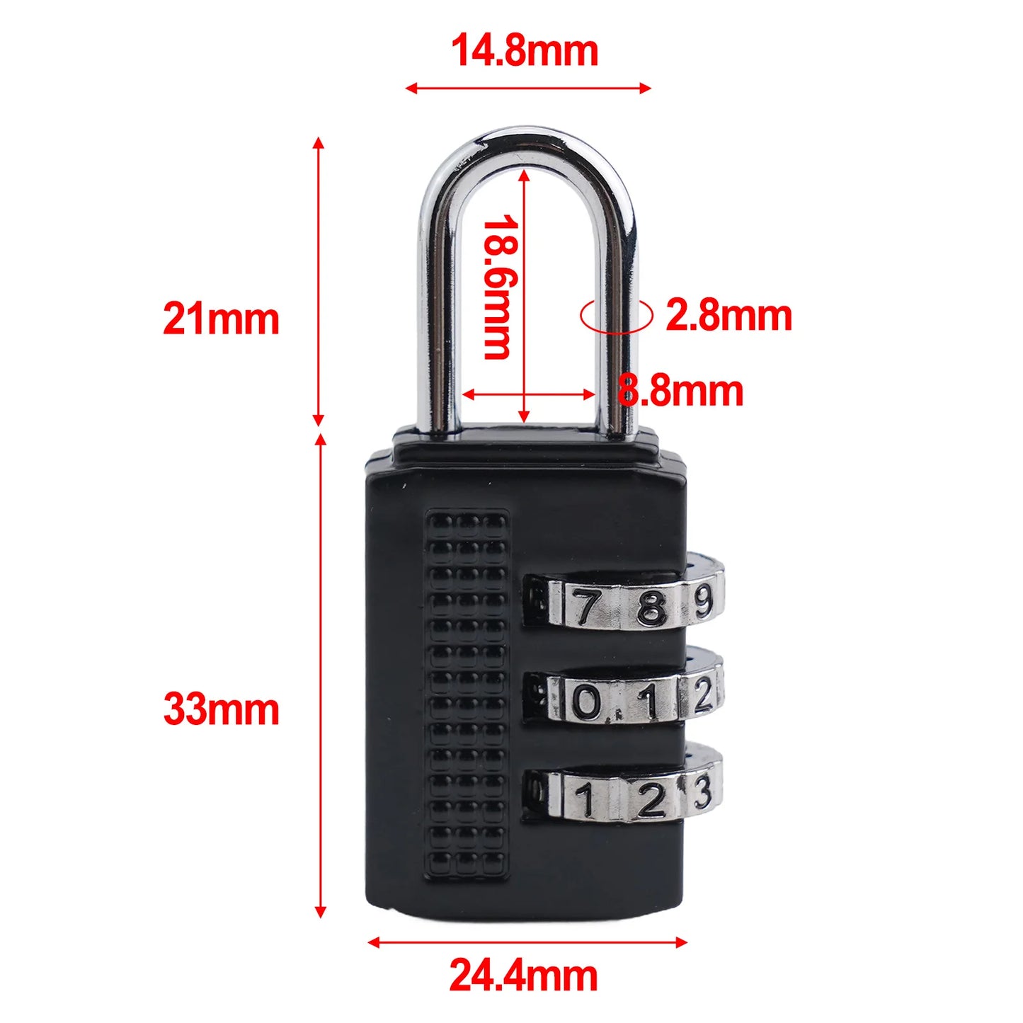 Rust-proof Combination Lock 4-Digit Password Combination Padlock Zinc Alloy Suitcase Smart Password Lock Outdoor Security Lock