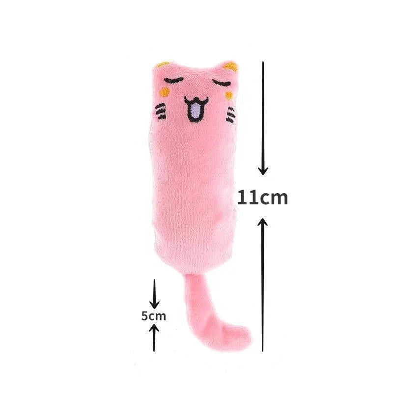 Rustle Sound Catnip Toy Cats Product For Pets Cute Cat Toys For Kitten Teeth Grinding Cat Plush Toy Thumb Pillow Pet Accessories Leedoar