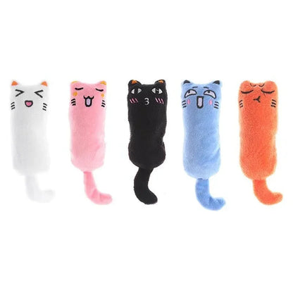 Rustle Sound Catnip Toy Cats Product For Pets Cute Cat Toys For Kitten Teeth Grinding Cat Plush Toy Thumb Pillow Pet Accessories Leedoar