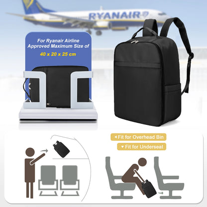 Mochila Ryanair 40x20x25, mochila de mano para equipaje de cabina Easyjet 45x36x20, mochila para portátil para mujer/hombre 