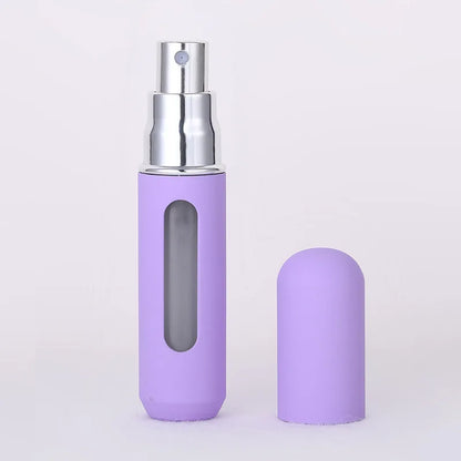 5ml/8ml Mini Portable Perfume Spray Bottle Refillable Aluminum Atomizer Bottle 5ml Container perfume refill bottle travel Leedoar