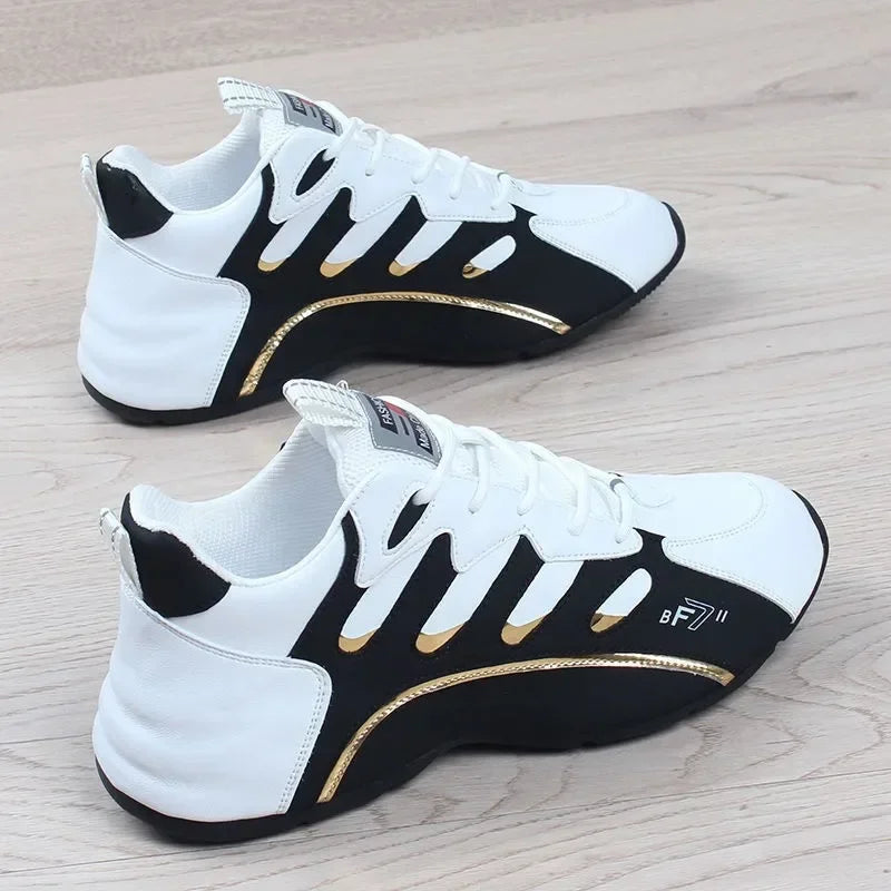 Men New Fashion Casual Sneakers for Light Soft Breathable Vulcanize Shoes High Quality Soft Leather Sneakers Zapatillas De Mujer Leedoar