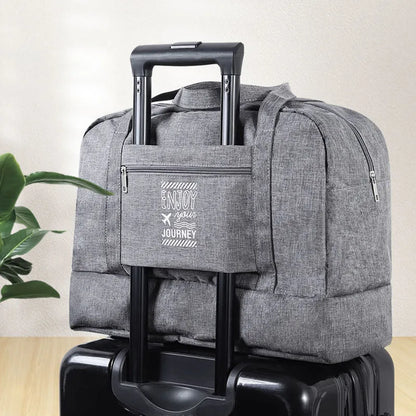 Moda Bolsa de Viagem Dobrável Unissex Oxford Viagem Fim de Semana Bolsas de Pernoite Grande Capacidade Bagagem de Mão Bolsa Duffel Acessórios Suprimentos